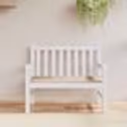 vidaXL Coussin de banc de jardin beige 120x50x4 cm tissu oxford