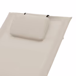 VidaXL 47789 chaise d'extérieur Linge Siège rembourré Acier, Textile Crème, Gris - Vue supplémentaire 5
