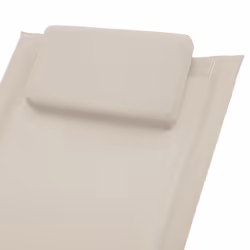 VidaXL 47794 chaise d'extérieur Linge Siège rembourré Acier Crème, Gris - Vue supplémentaire 5