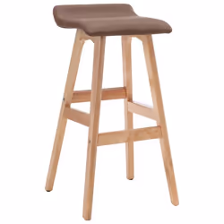 vidaXL Chaise de bar Taupe Tissu - TU
