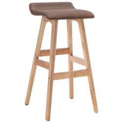 vidaXL Chaise de bar Taupe Tissu - TU