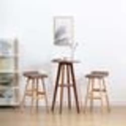 vidaXL Tabourets de bar lot de 2 taupe tissu - TU