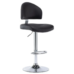 vidaXL Tabouret de bar Noir Similicuir - TU