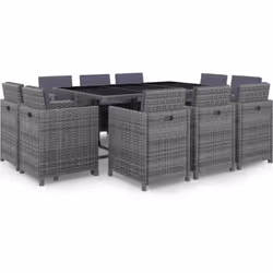 Notre ensemble de mobilier de jardin élégant en rotin deviendra l'attraction principale de votre jardin ou patio ! Cet ensemb ...