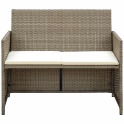 Ce canapé à 2 places en résine tressée offrira un coin salon élégant pour votre jardin ou terrasse. Grâce à la résine tressée ...