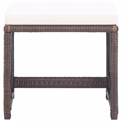 VidaXL 46417 chaise d'extérieur Terrace Siège rembourré Polyuréthane Marron, Crème, Blanc - Vue supplémentaire 3