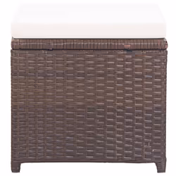 VidaXL 46417 chaise d'extérieur Terrace Siège rembourré Polyuréthane Marron, Crème, Blanc - Vue supplémentaire 4