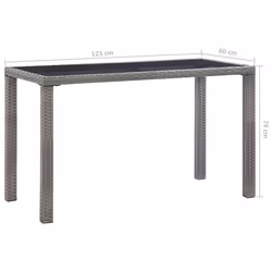 VidaXL 46448 table de jardin Anthracite - Vue supplémentaire 5
