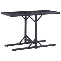 VidaXL 46452 table de jardin Noir