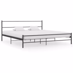 Ce lit double en métal avec un design intemporel dispose d'une construction solide. Fabriqué en métal de haute qualité, le li ...