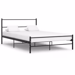 Ce lit double en métal avec un design intemporel dispose d'une construction solide. Fabriqué en métal de haute qualité, le li ...