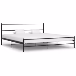 Ce lit double en métal avec un design intemporel dispose d'une construction solide. Fabriqué en métal de haute qualité, le li ...