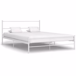Ce lit double en métal avec un design intemporel dispose d'une construction solide. Fabriqué en métal de haute qualité, le li ...