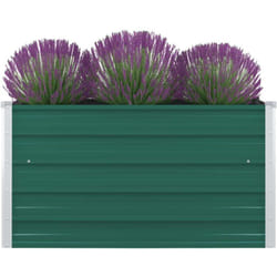 Jardinière 100 x 100 x 45 cm Acier galvanisé Vert