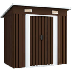 Vidaxl - Abri de stockage pour jardin Marron 194x121x181 cm Acier