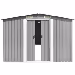 Cet abri de jardin en acier galvanisé sera parfait pour ranger une grande variété d’outils, de mobilier de jardin et d’équipe ...