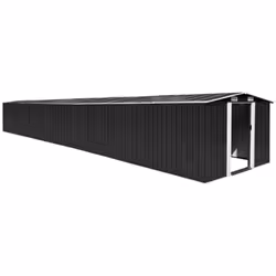 Description générale Cet abri de jardin en acier galvanisé est idéal pour le rangement d'outils, de mobilier de jardin et d'é ...