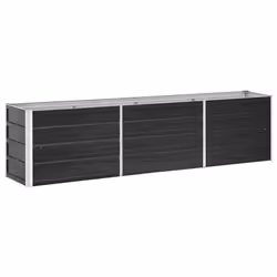 vidaXL Lit surélevé de jardin Acier galvanisé 240x40x45 cm Anthracite - TU