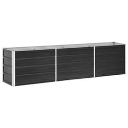 vidaXL Lit surélevé de jardin Acier galvanisé 240x40x45 cm Anthracite - TU