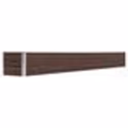 vidaXL Lit surélevé de jardin Acier galvanisé 320x40x45 cm Marron - TU