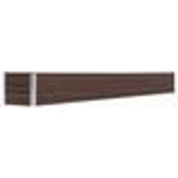 vidaXL Lit surélevé de jardin Acier galvanisé 320x40x45 cm Marron - TU