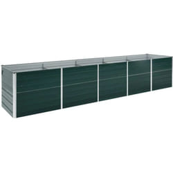 Vidaxl - Lit surélevé de jardin Acier galvanisé 400x80x45 cm Vert