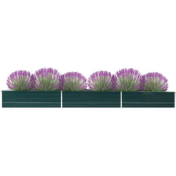 Vidaxl - Lit surélevé de jardin Acier galvanisé 480x80x45 cm Vert