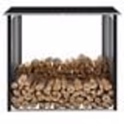 vidaXL Abri de stockage à bois Acier galvanisé 172x91x154cm Anthracite