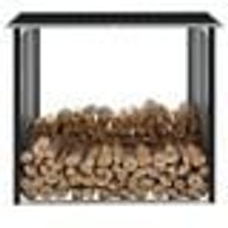 vidaXL Abri de stockage à bois Acier galvanisé 172x91x154cm Anthracite