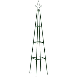 Vidaxl - Supports plantes grimpantes 2 pcs Vert foncé 35x35x195 cm Fer