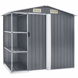 Notre abri de jardin avec étagère est idéal pour ranger une grande variété d’outils, de mobilier de jardin et d’équipements d ...