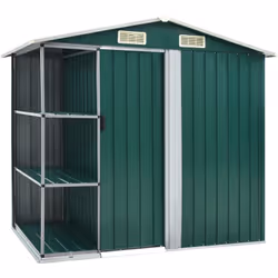 Notre abri de jardin avec étagère est idéal pour ranger une grande variété d’outils, de mobilier de jardin et d’équipements d ...