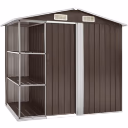 Cet abri de jardin avec étagère est idéal pour ranger une grande variété d’outils, de mobilier de jardin et d’équipements de ...