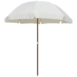 vidaXL Parasol de jardin avec mât en acier 240 cm Sable - TU
