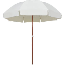 vidaXL Parasol avec mât en acier 300 cm Sable