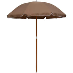 Vidaxl - Parasol avec mât en acier 180 cm Taupe