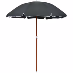 Cet élégant parasol de jardin vous protège des rayons UV nocifs du soleil et crée également de l'ombre parfaite. Il est fabri ...