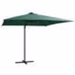 vidaXL Parasol de jardin en porte-à-faux lumières LED et mât en acier - TU