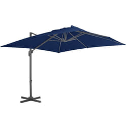 Vidaxl - Parasol déporté avec mât en aluminium 3x3 m bleu azur