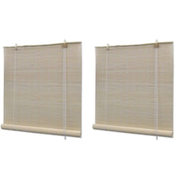 Vidaxl - Stores à rouleau Bambou naturel 2 pcs 120x160 cm