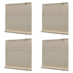 vidaXL Stores à rouleau Bambou naturel 4 pcs 120x160 cm - TU