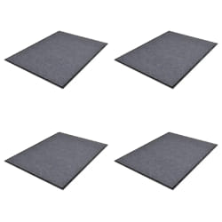 vidaXL Paillassons 4 pcs PVC Gris 90x60 cm - TU