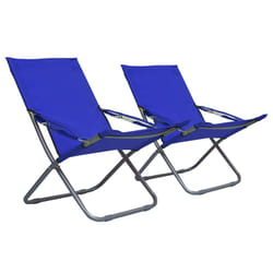 VidaXL 47902 chaise d'extérieur Terrace Tissu, Oxford, Acier Bleu