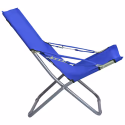 VidaXL 47902 chaise d'extérieur Terrace Tissu, Oxford, Acier Bleu - Vue supplémentaire 4
