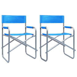 VidaXL 47917 chaise d'extérieur Terrace Polyester, Acier Bleu