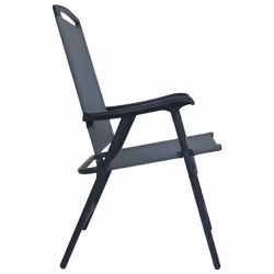VidaXL 47922 chaise d'extérieur Terrace Acier, Textile Gris - Vue supplémentaire 4