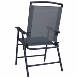 VidaXL 47922 chaise d'extérieur Terrace Acier, Textile Gris - Vue supplémentaire 5