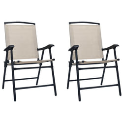 VidaXL 47924 chaise d'extérieur Terrace Acier, Textile Crème