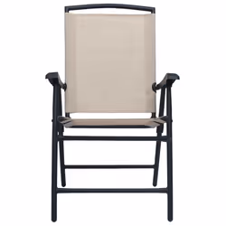 VidaXL 47924 chaise d'extérieur Terrace Acier, Textile Crème
