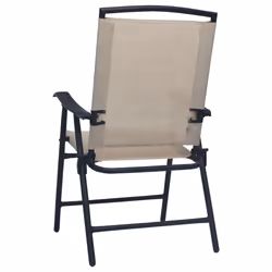 VidaXL 47924 chaise d'extérieur Terrace Acier, Textile Crème - Vue supplémentaire 5